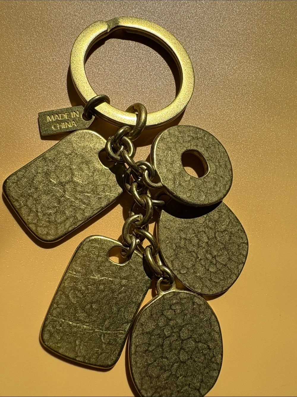 Coach Brass Multi-Charm Key & Card Holder